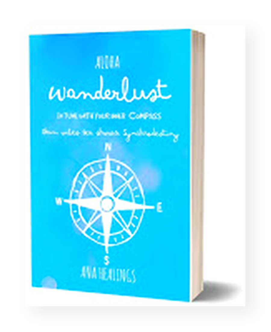 Book cover Wanderlust in tune with your inner compass by AnaHealings